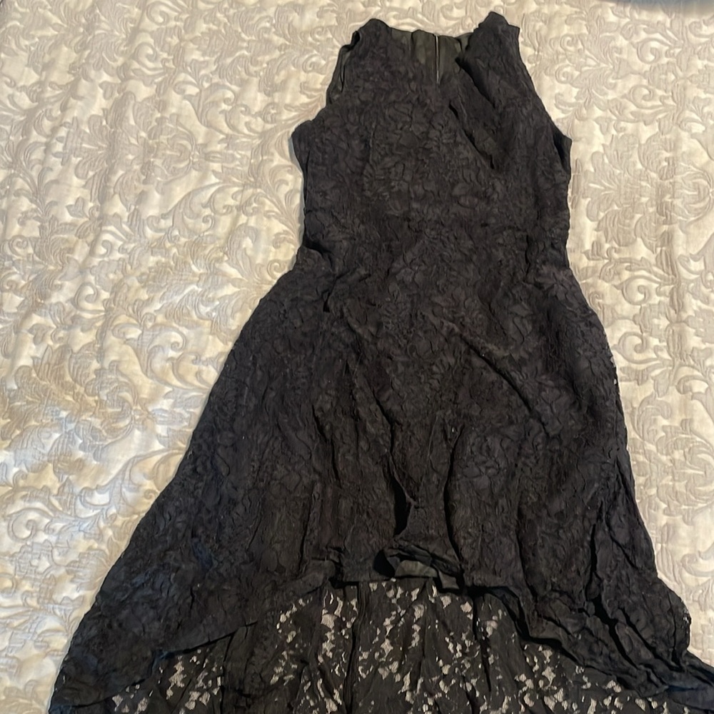 Children’s Sophisticated Black Lace Dress